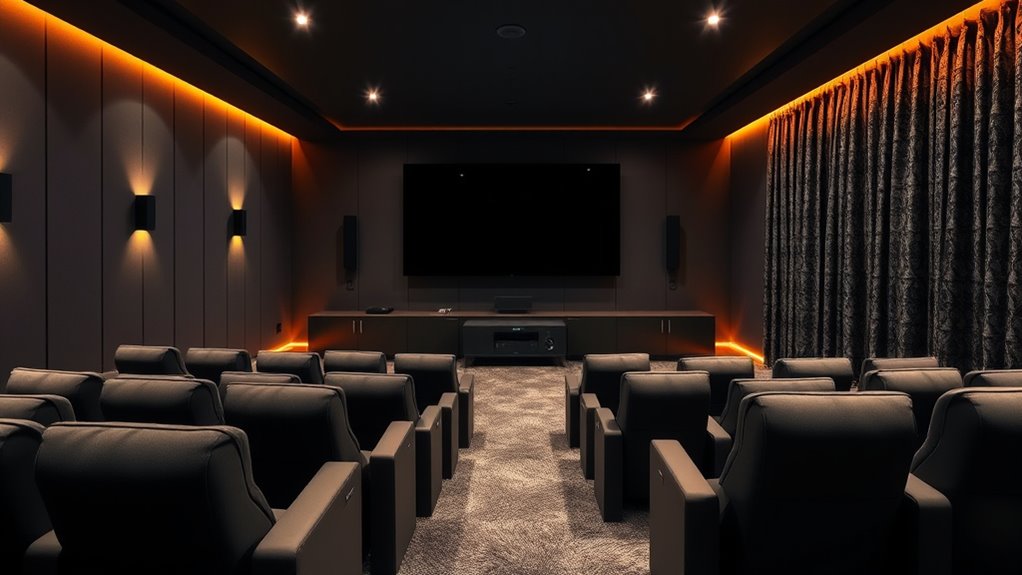 home cinema soundproofing and seating
