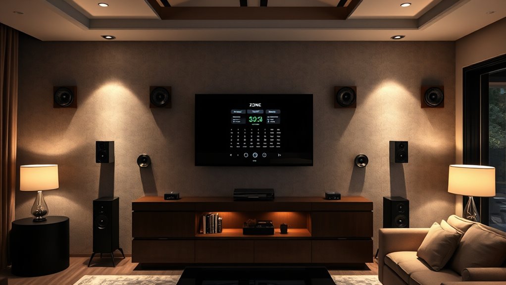 multi zone wireless sound calibration