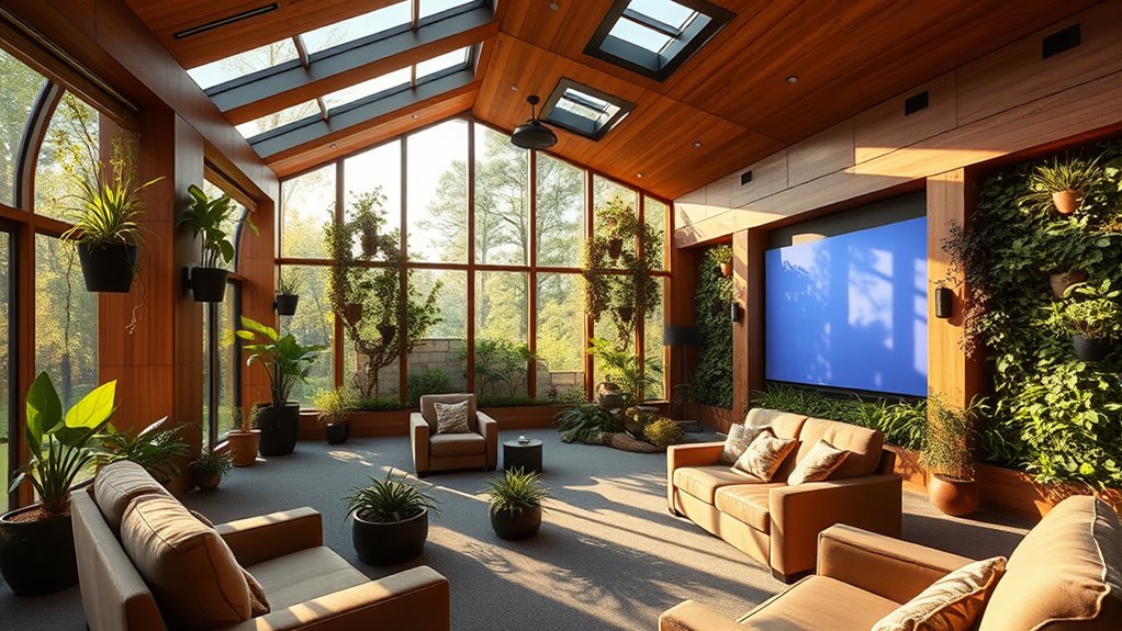 natural light and greenery