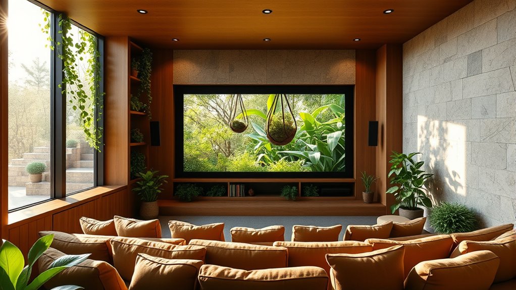 nature inspired home cinemas