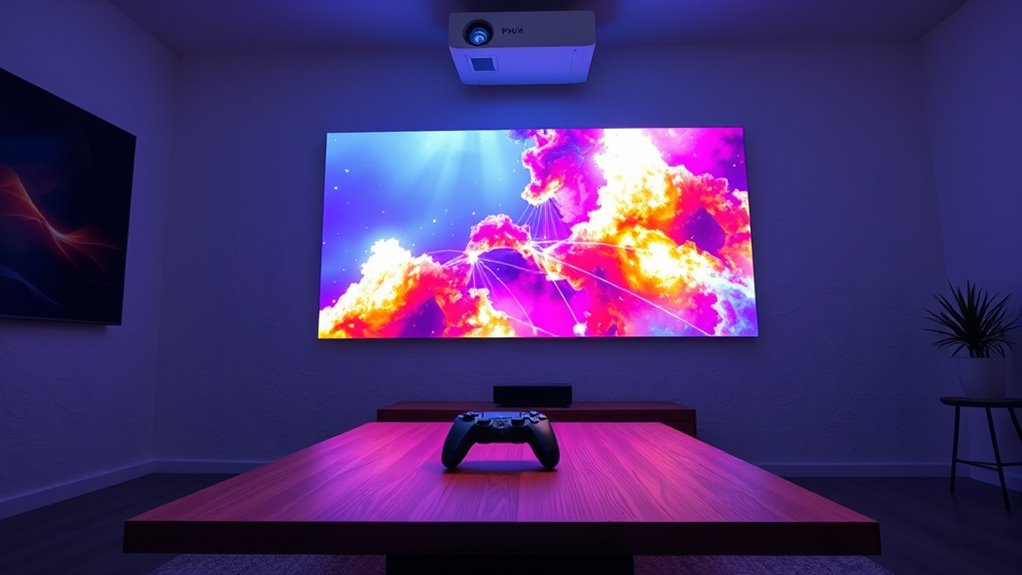 optimize projector gaming setup