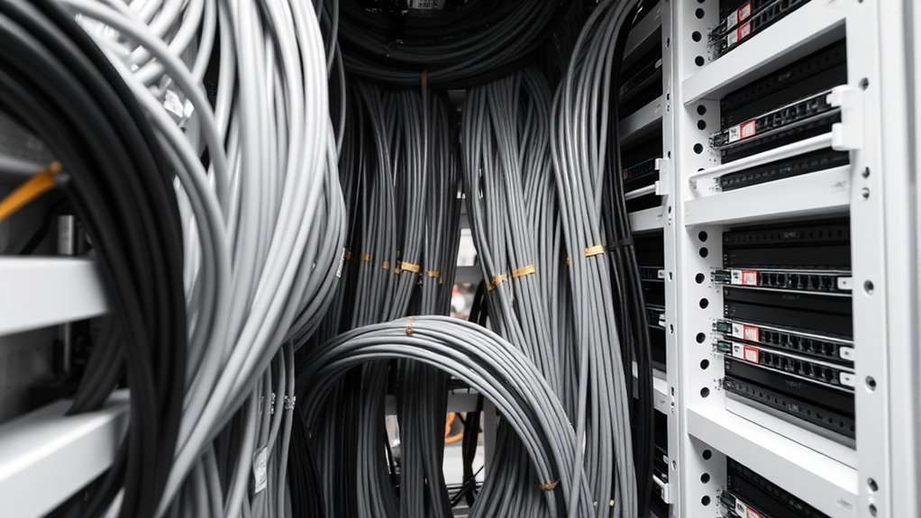 organized wiring and cables