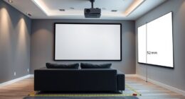 projection distance and room size