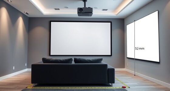 projection distance and room size