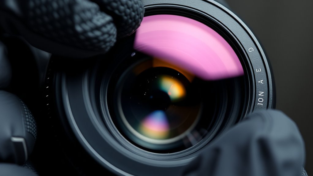 remove dust from lens