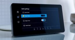 set power and sleep timers