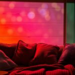 warm inviting projector hues