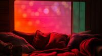 warm inviting projector hues