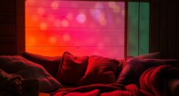 warm inviting projector hues