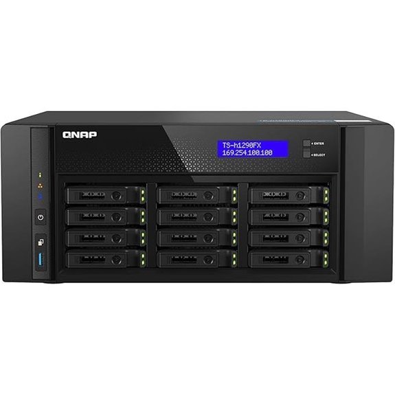 QNAP TS-h1290FX 12-Bay NVMe/SATA NAS for Office