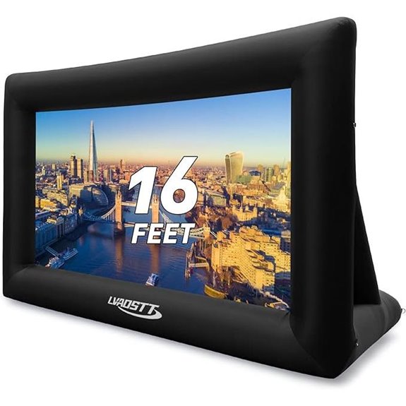 Inflatable 16FT Outdoor Projector Screen with Air Blower