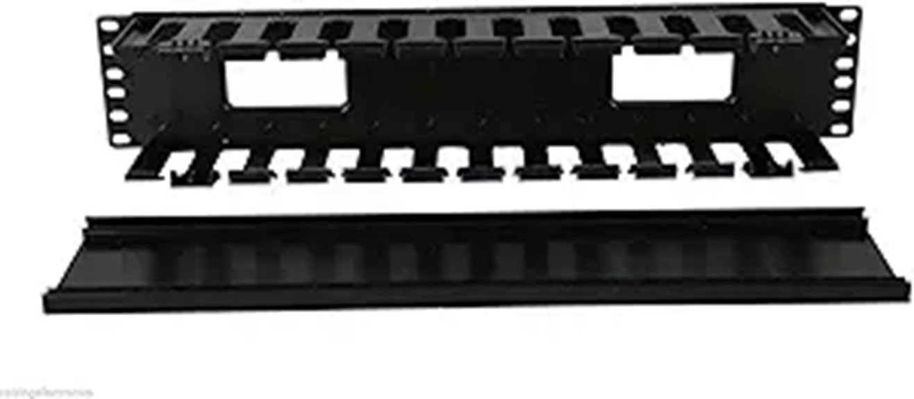 Raising Electronics 19 2U Rack Cable Management Unit