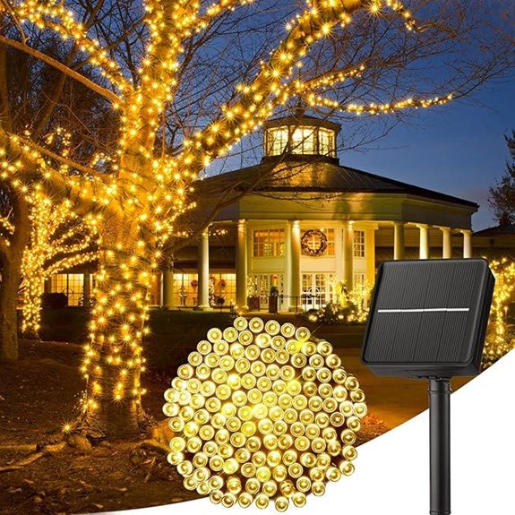 Minetom 40FT Waterproof Solar String Lights with 100 LEDs