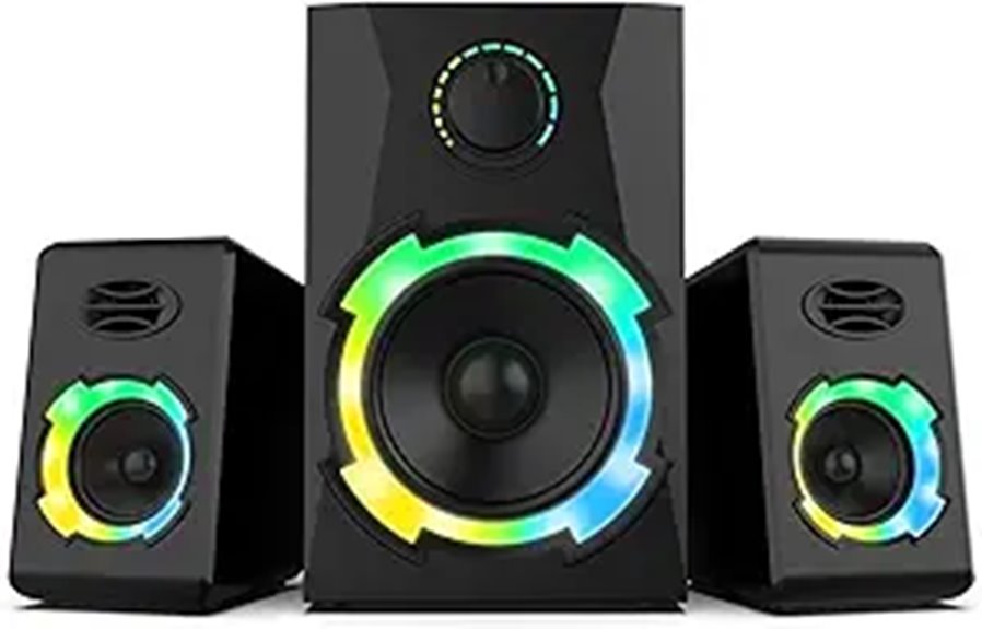 40w rgb pc speakers