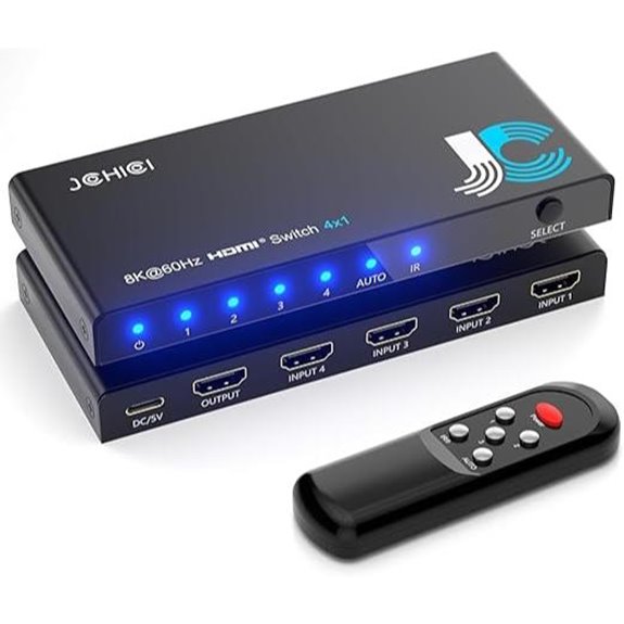 HDMI 2.1 Switch 4-in-1 8K/4K HDR with Remote