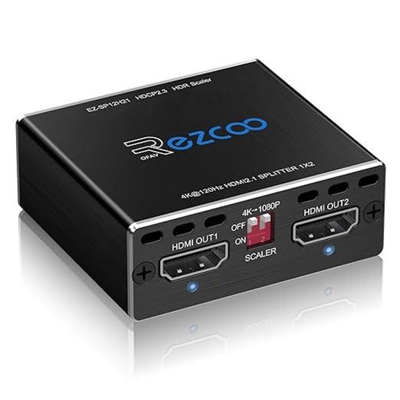 HDMI 2.1 Splitter 4K/8K 1x2 for Gaming and VR