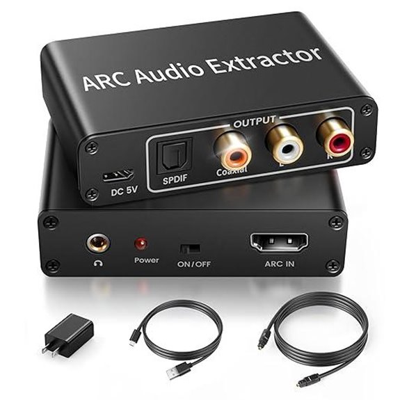 HDMI ARC Audio Extractor 4K Optical RCA Coaxial