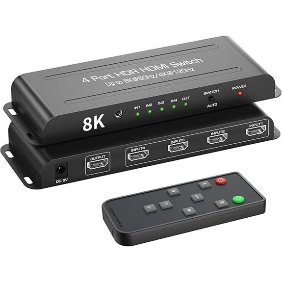FERRISA 4K HDMI 2.1 Switcher with Remote