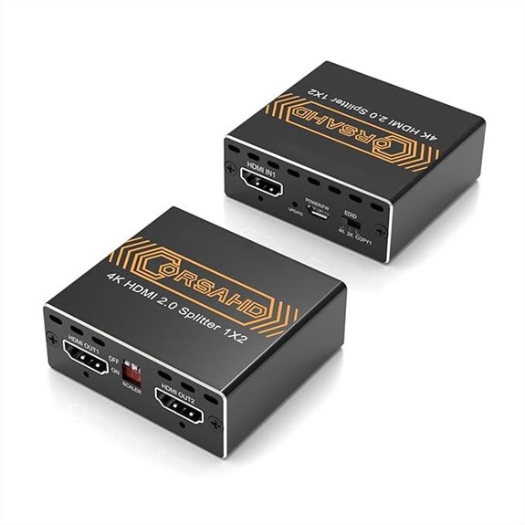 4K HDMI Splitter 1x2 with HDR and Dolby Atmos