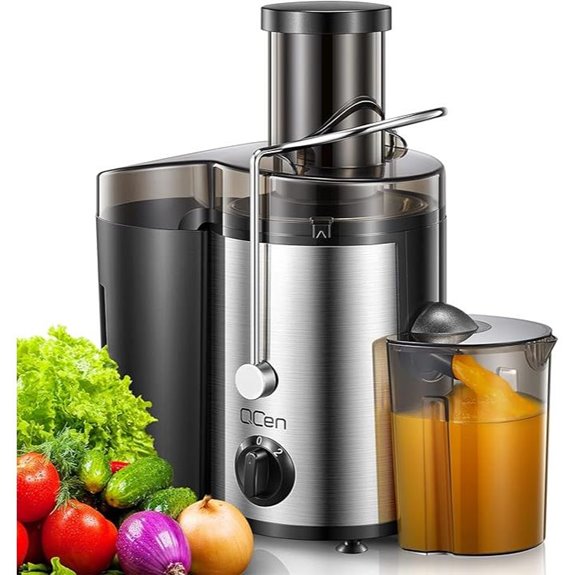 Qcen 500W Centrifugal Juicer with Wide Mouth