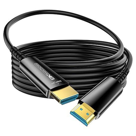 Fiber Optic HDMI Cable 50FT 8K 2.1 Ultra High Speed