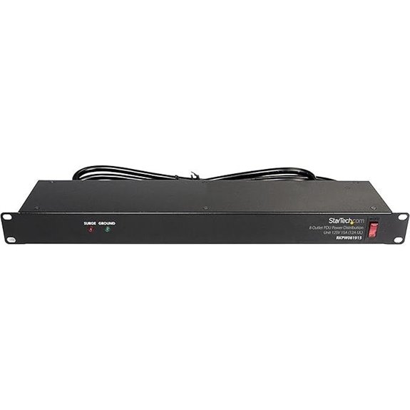 StarTech 8-Outlet 1U Rack PDU Power Strip