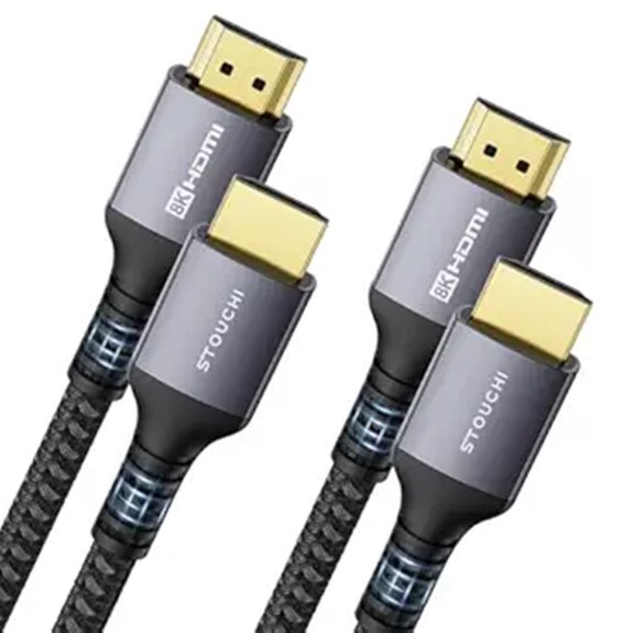 Stouchi 8K HDMI Cable 2-Pack 8ft High-Speed
