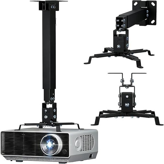 WALI Universal Projector Mount with Extension Pole