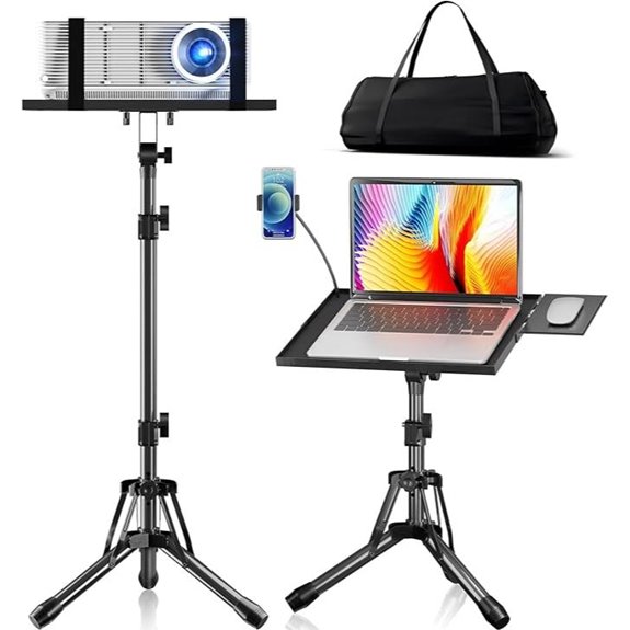 adjustable foldable projector stand