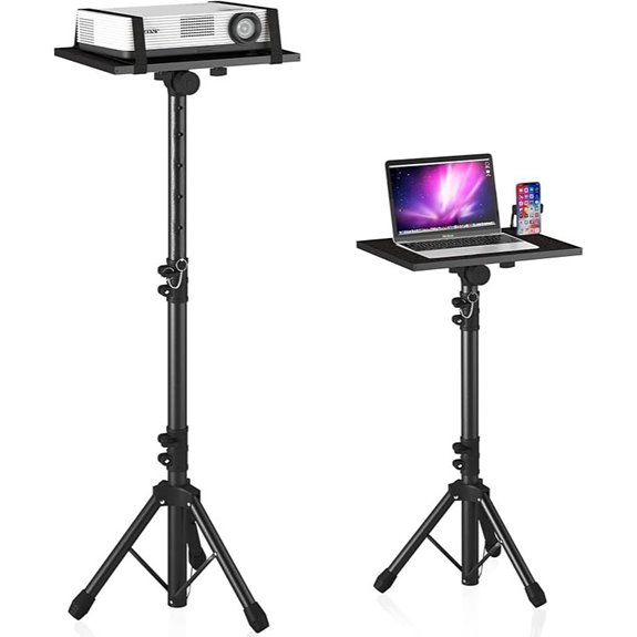 adjustable laptop and projector stand