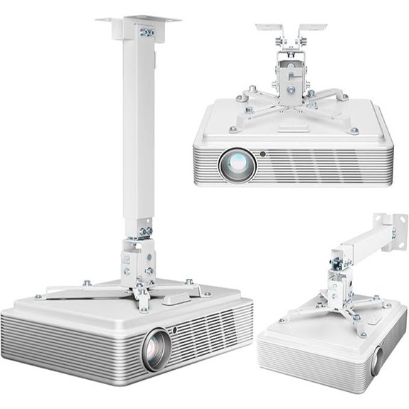 Universal Ceiling Mount for Projectors with Extension Pole