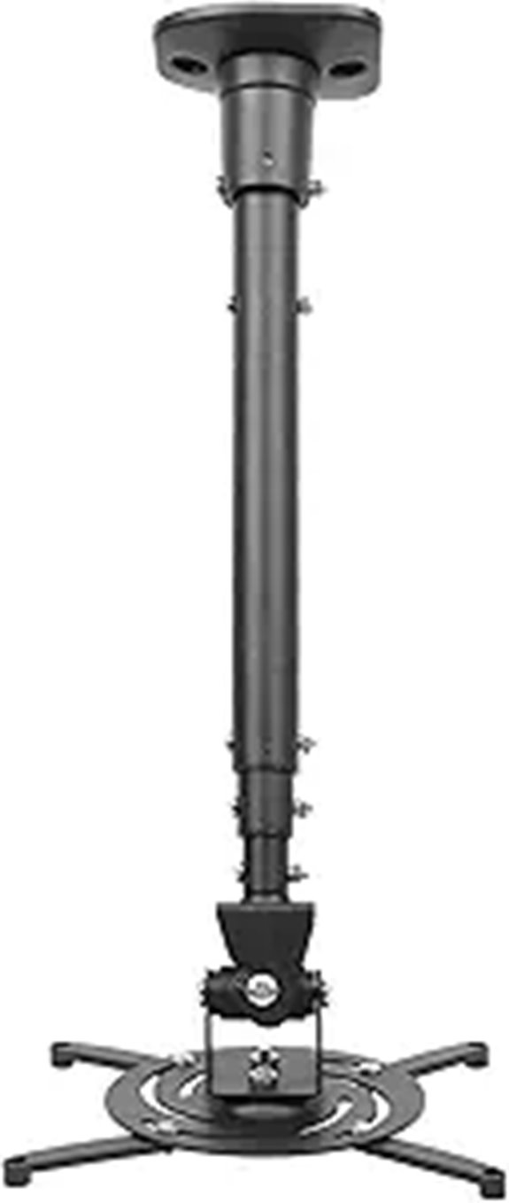 Universal Ceiling Projector Mount with Adjustable Arms