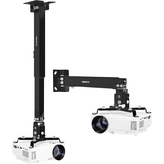 Mount-It! Adjustable Universal Projector Ceiling & Wall Mount