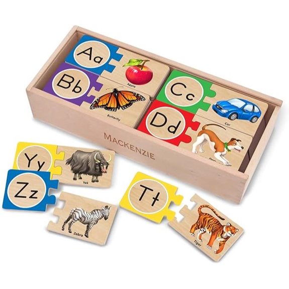 Melissa & Doug Alphabet Puzzle with Storage Box