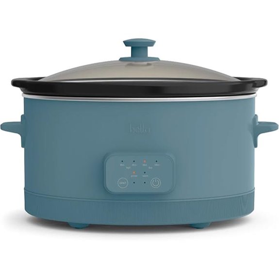 Bella 6 Qt Programmable Slow Cooker with Glass Lid