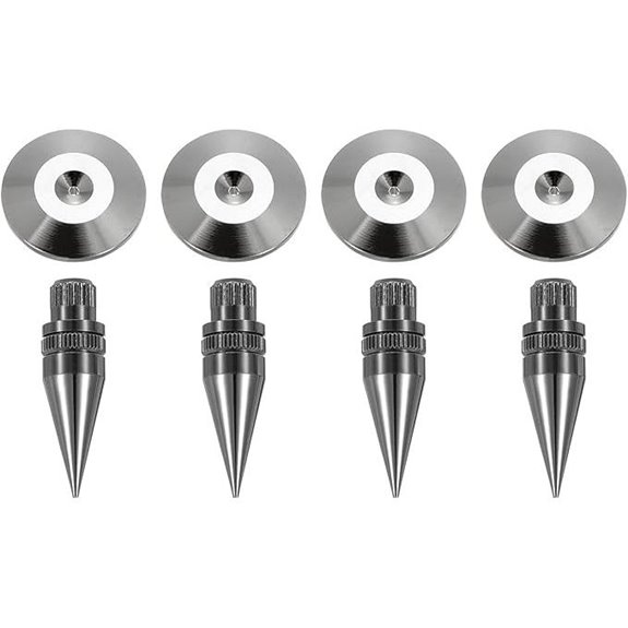 MECCANIXITY 4pcs Black Speaker Spike Kit