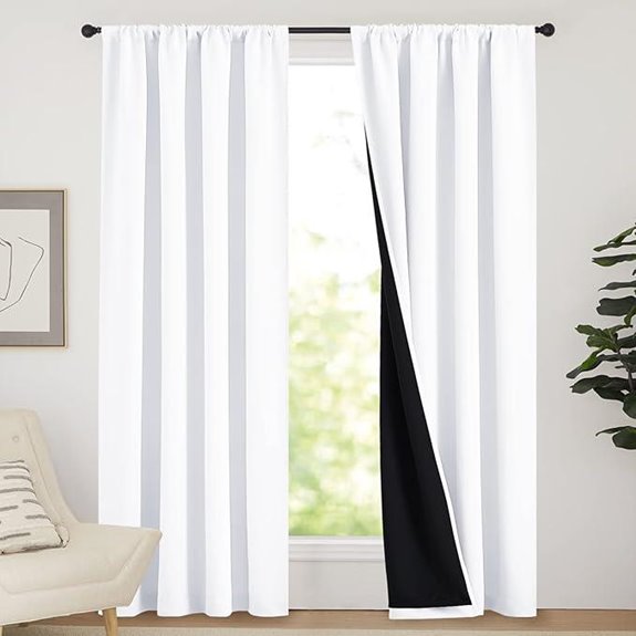 NICETOWN Blackout Curtain Panels 84-Inch 2 Pieces