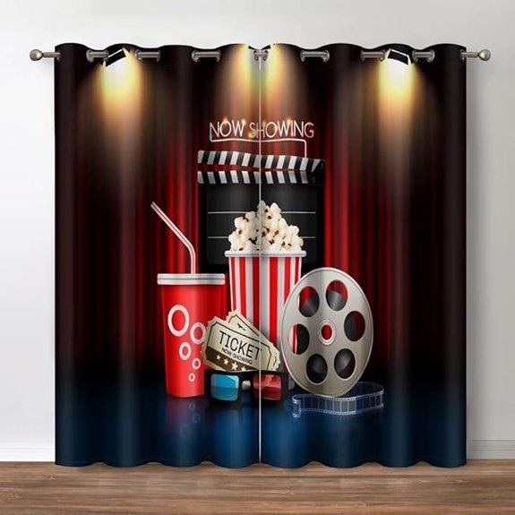 Jekeno Blackout Theater Curtains for Home Cinema