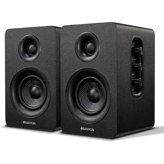 Sanyun SW208 Bluetooth 5.0 Bookshelf Speakers (Pair)