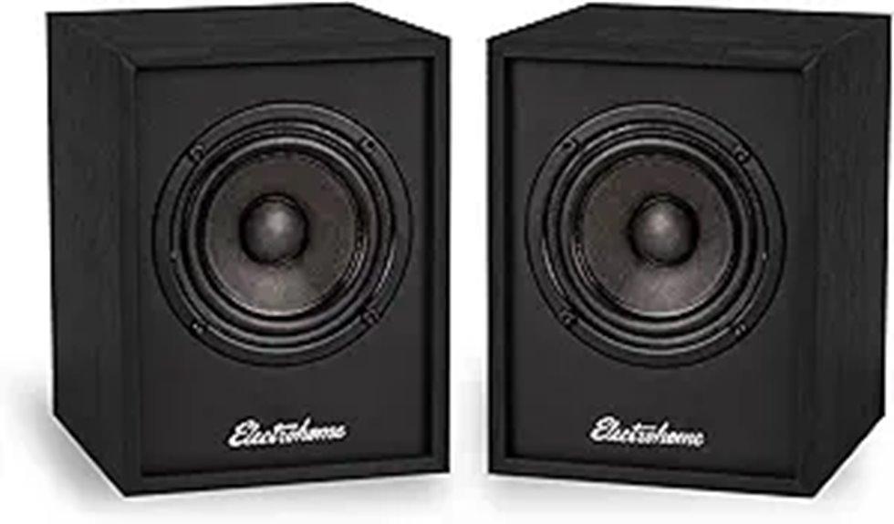 Electrohome Huntley Powered Bookshelf Speakers with Bluetooth