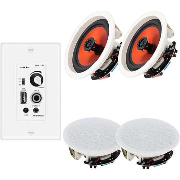 STUDIOFINIX 6.5 Bluetooth Ceiling Speakers (4 Pack)