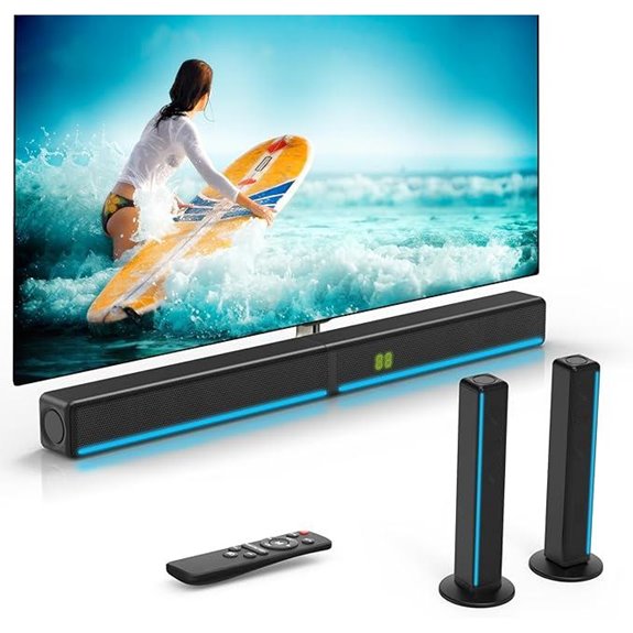 2.2 CH Bluetooth Soundbar with Dual Subwoofers