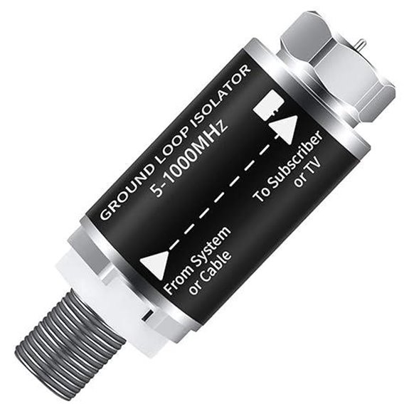 Ground Loop Isolator for Cable TV Audio Noise