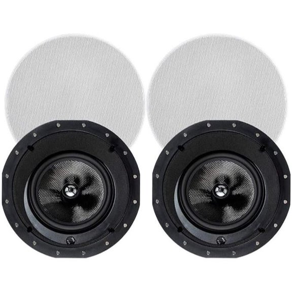 Monoprice 2-Way Carbon Fiber In-Ceiling Speakers