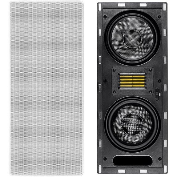 Monoprice 3-Way Carbon Fiber In-Wall Speaker