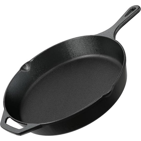 Utopia 12-Inch Cast Iron Skillet Chef’s Pan