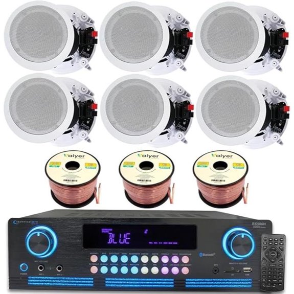 Home Theater Sound System Kit with Ceiling Speakers