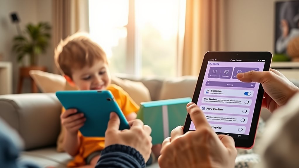 child safety device controls