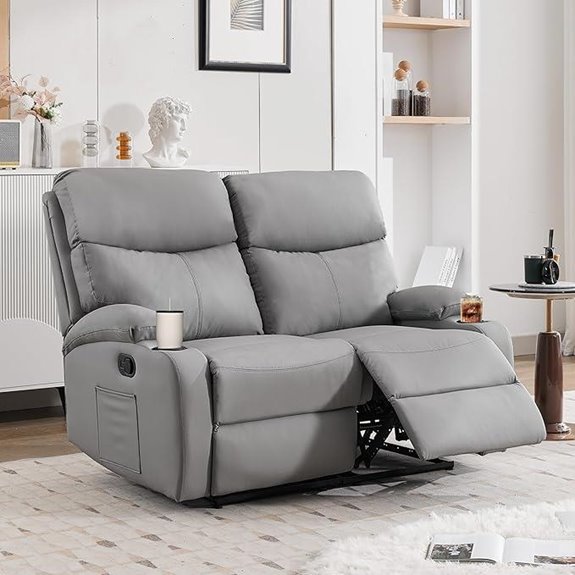 Double Recliner Loveseat for Living Room or RV