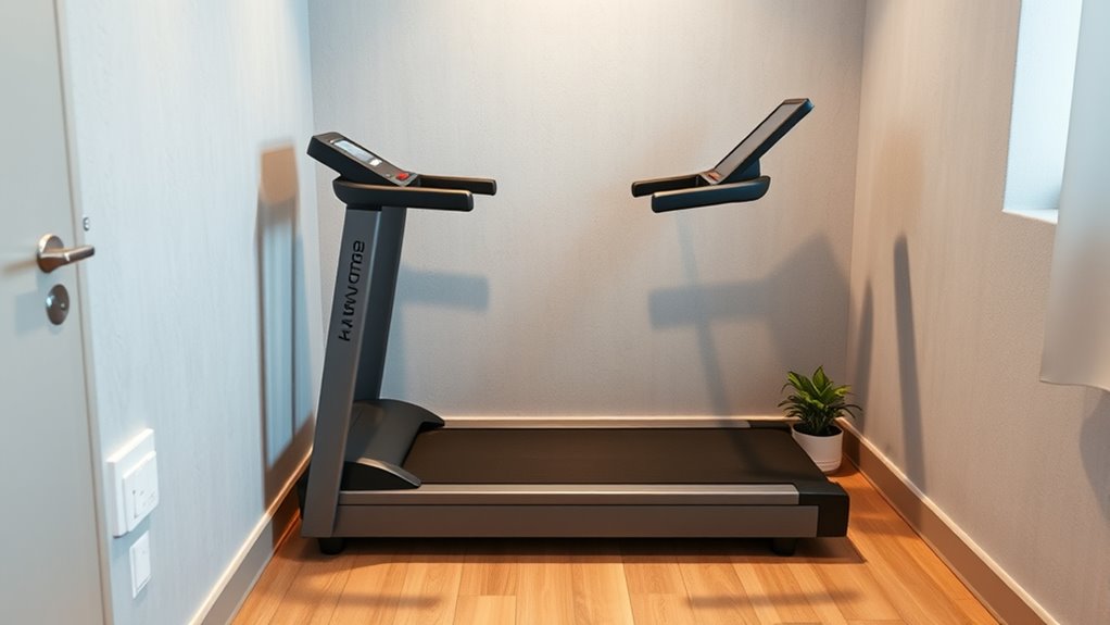 compact foldable quiet treadmill